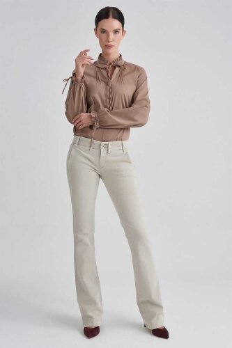 7 For All Mankind İspanyol Paça Kadın Jean - 5