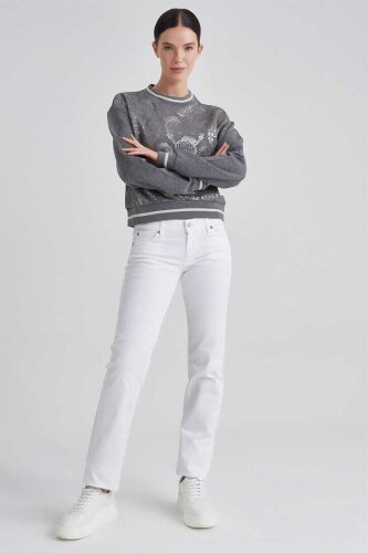 7 For All Mankind Kadın Normal Paça Jeans - 7