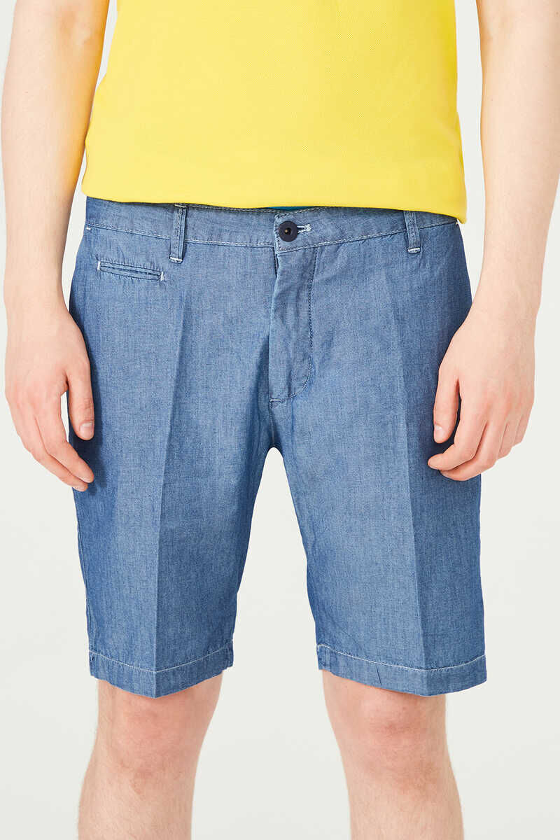 Armati Di Mare Denim Erkek Bermuda Şort - 2