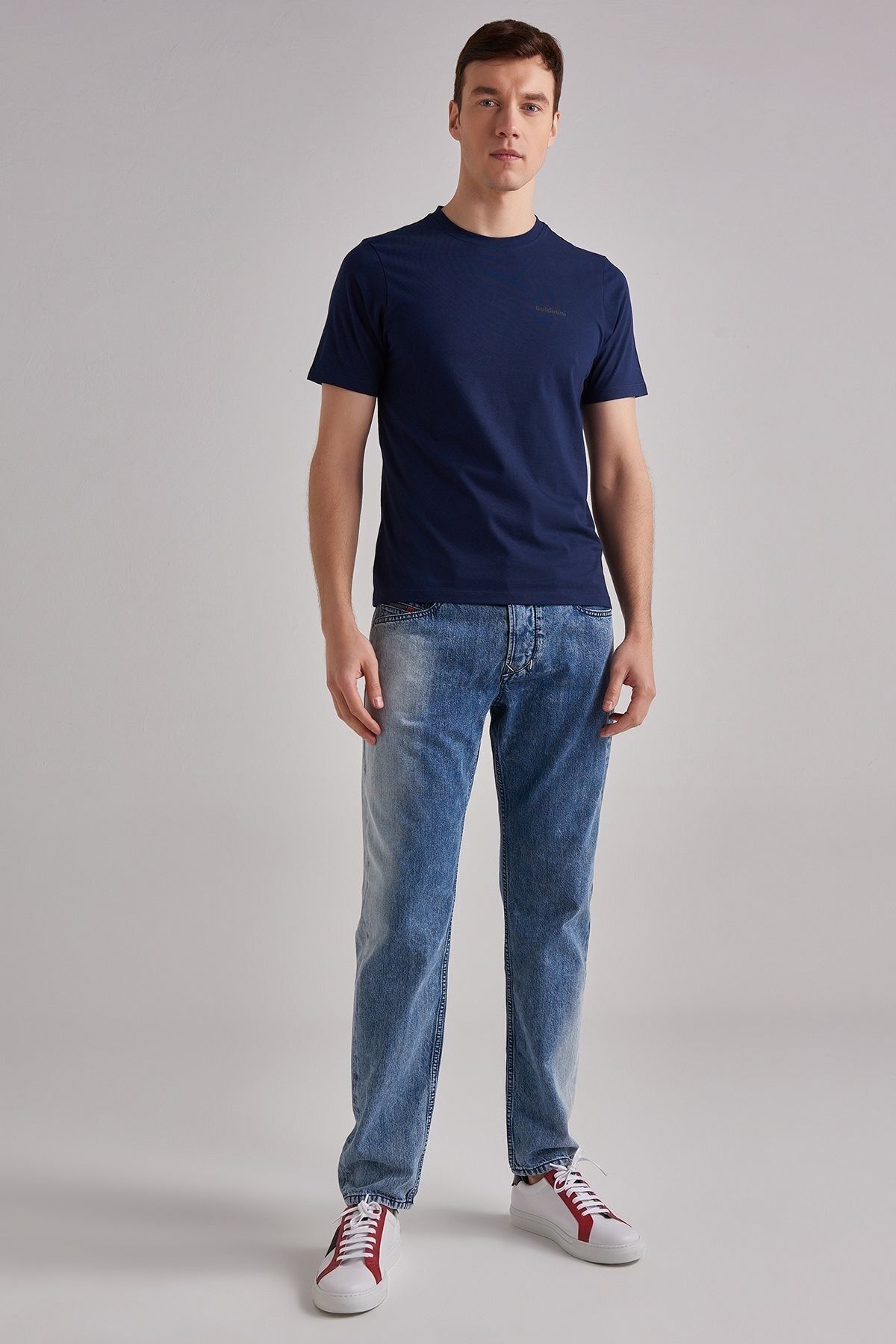 Baldinini Erkek Bisiklet Yaka T-Shirt - 6