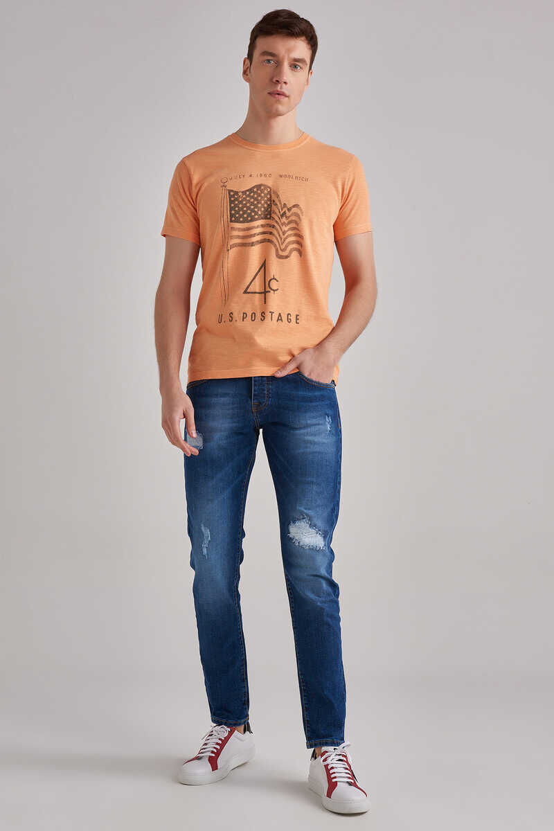 Baldinini Erkek Normal Bel Dar Paça Jeans - 1