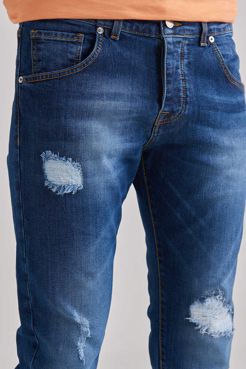 Baldinini Erkek Normal Bel Dar Paça Jeans - 3