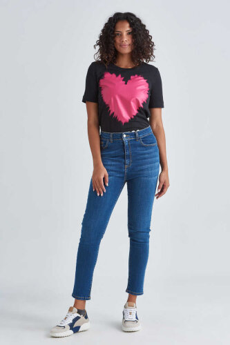 Baldinini Kadın Yüksel Bel Mom Jeans - Baldinini
