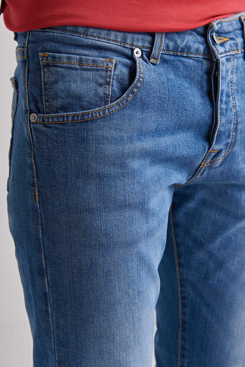 Baldinini Normal Bel Dar Paça Erkek Jeans - 4