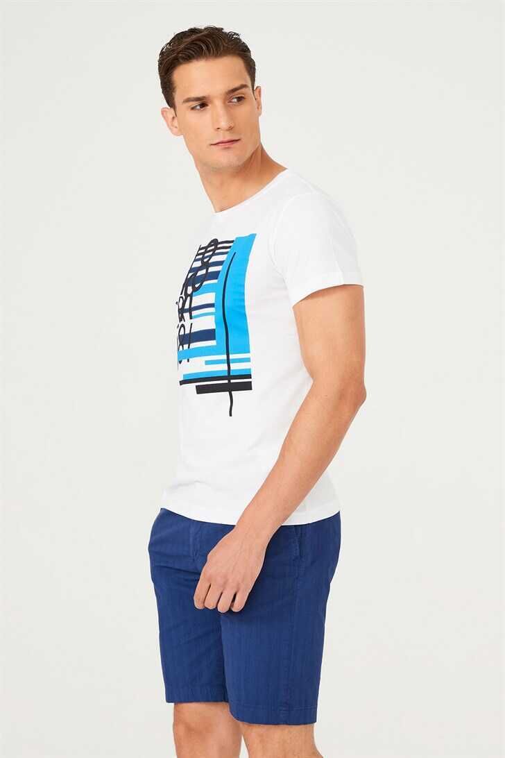 Bisiklet Yaka Erkek T-Shirt - 2