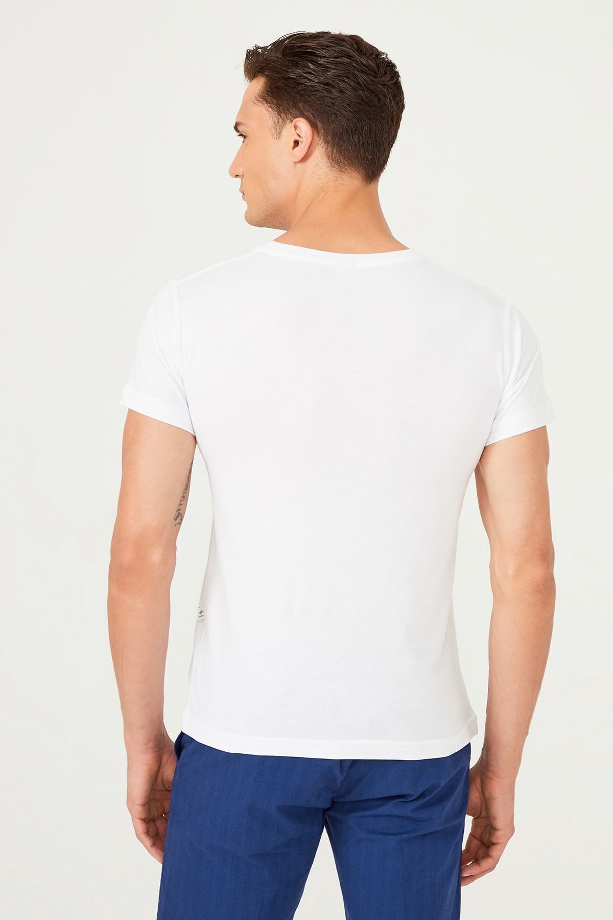 Bisiklet Yaka Erkek T-Shirt - 12