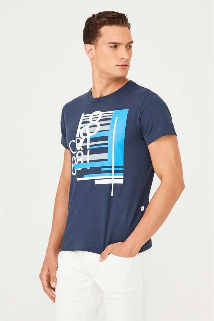 Bisiklet Yaka Erkek T-Shirt - 2