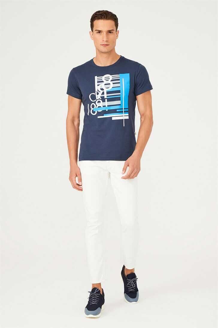 Bisiklet Yaka Erkek T-Shirt - 4