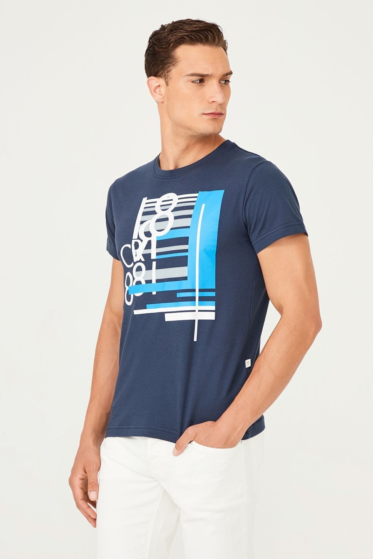 Bisiklet Yaka Erkek T-Shirt - 10