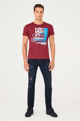 Bisiklet Yaka Erkek T-Shirt - 4