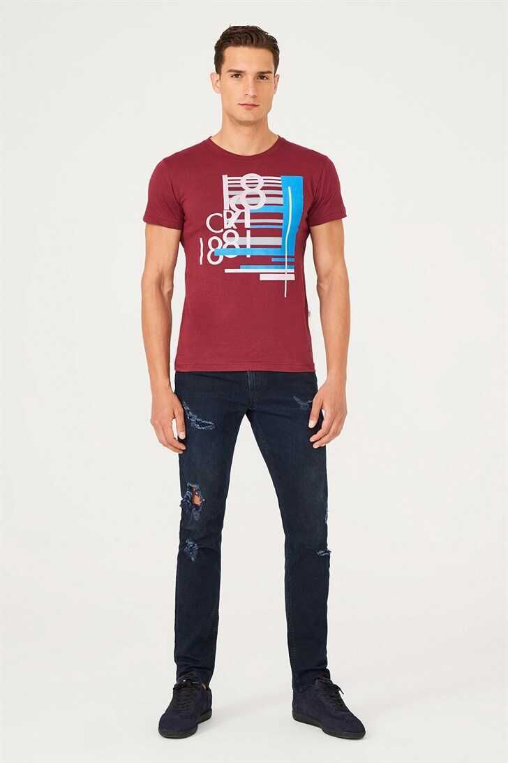 Bisiklet Yaka Erkek T-Shirt - 4