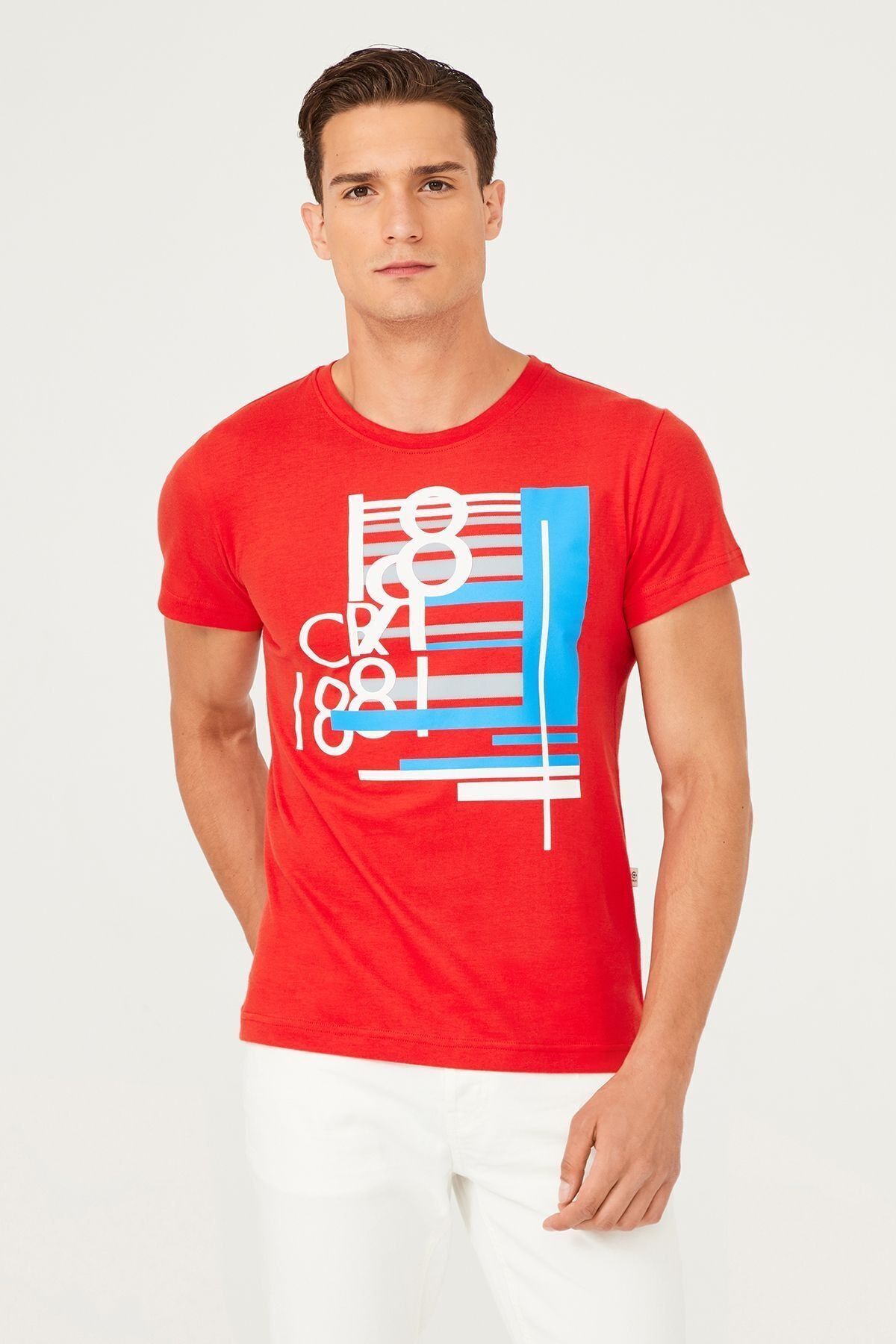 Bisiklet Yaka Erkek T-Shirt - 9
