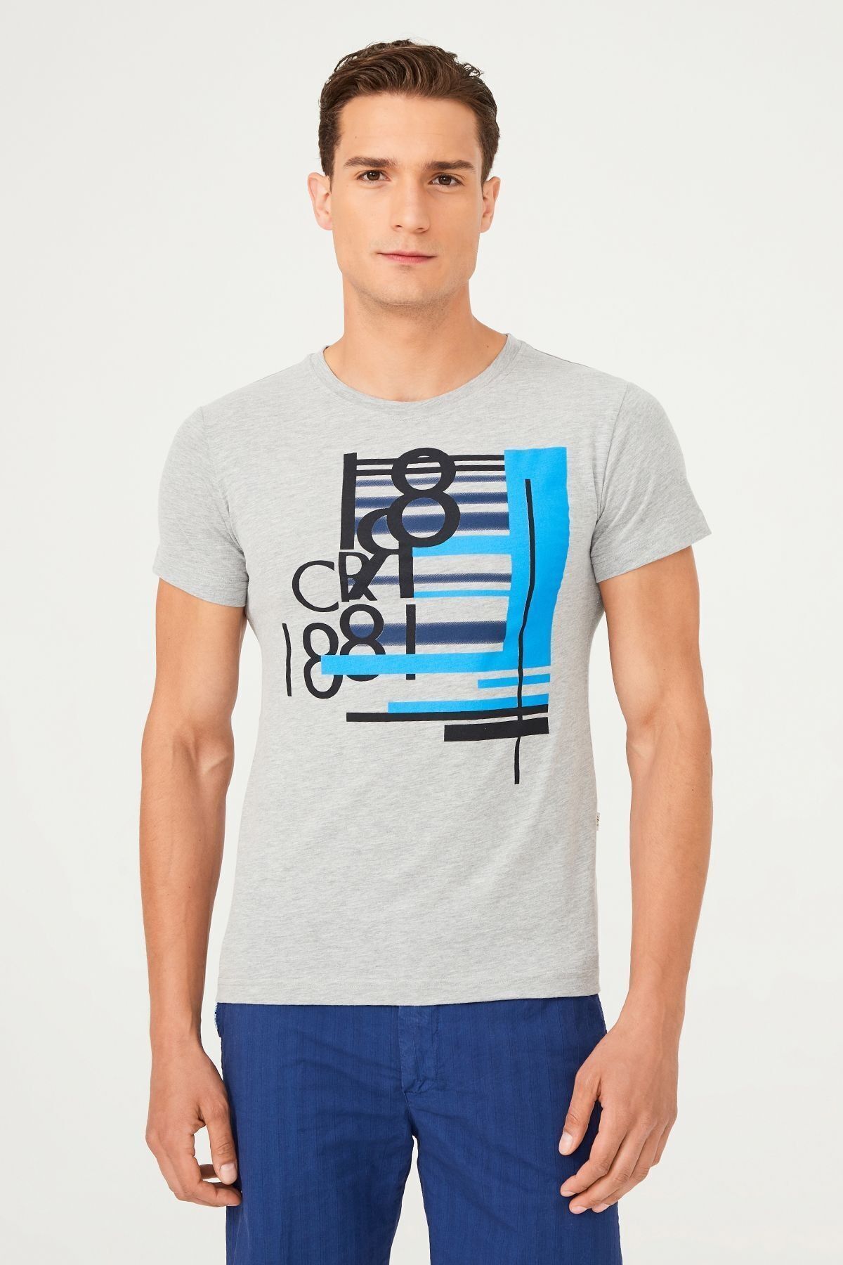 Bisiklet Yaka Erkek T-Shirt - 9