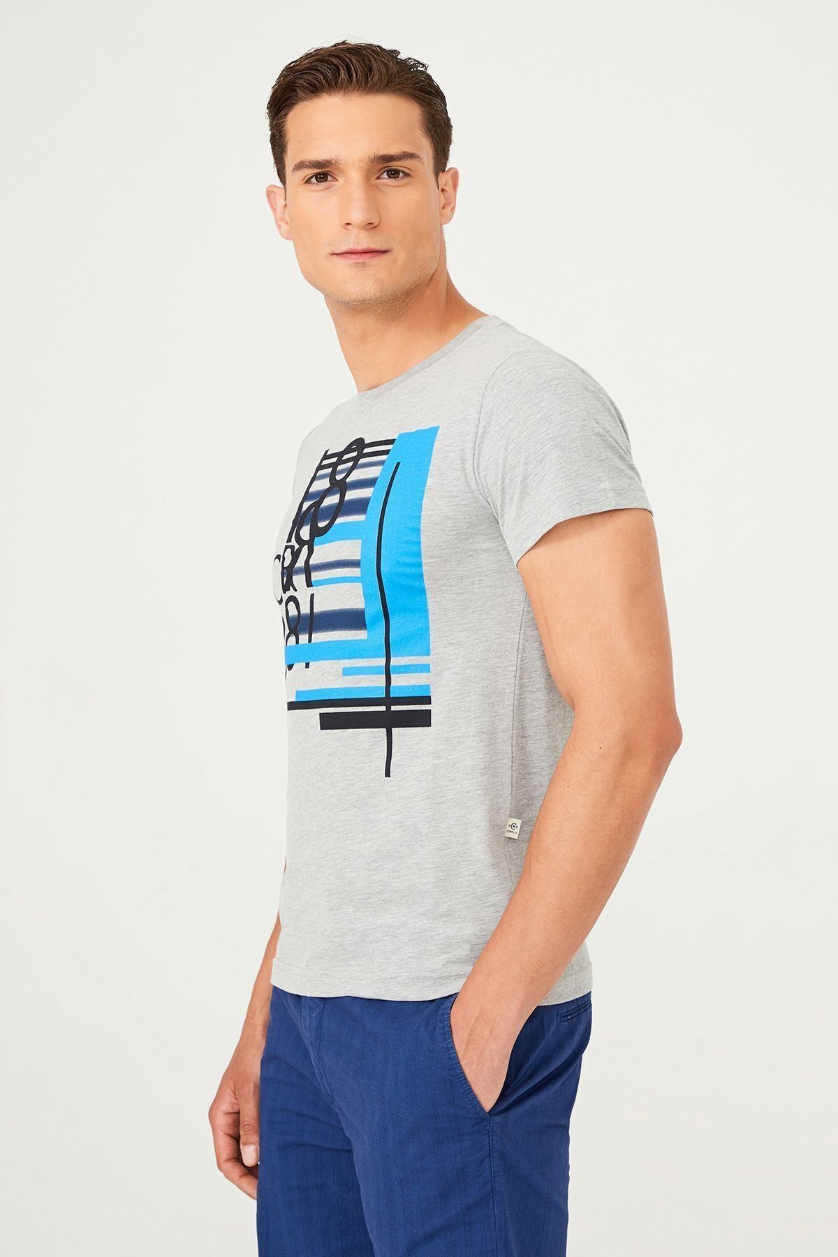 Bisiklet Yaka Erkek T-Shirt - 10