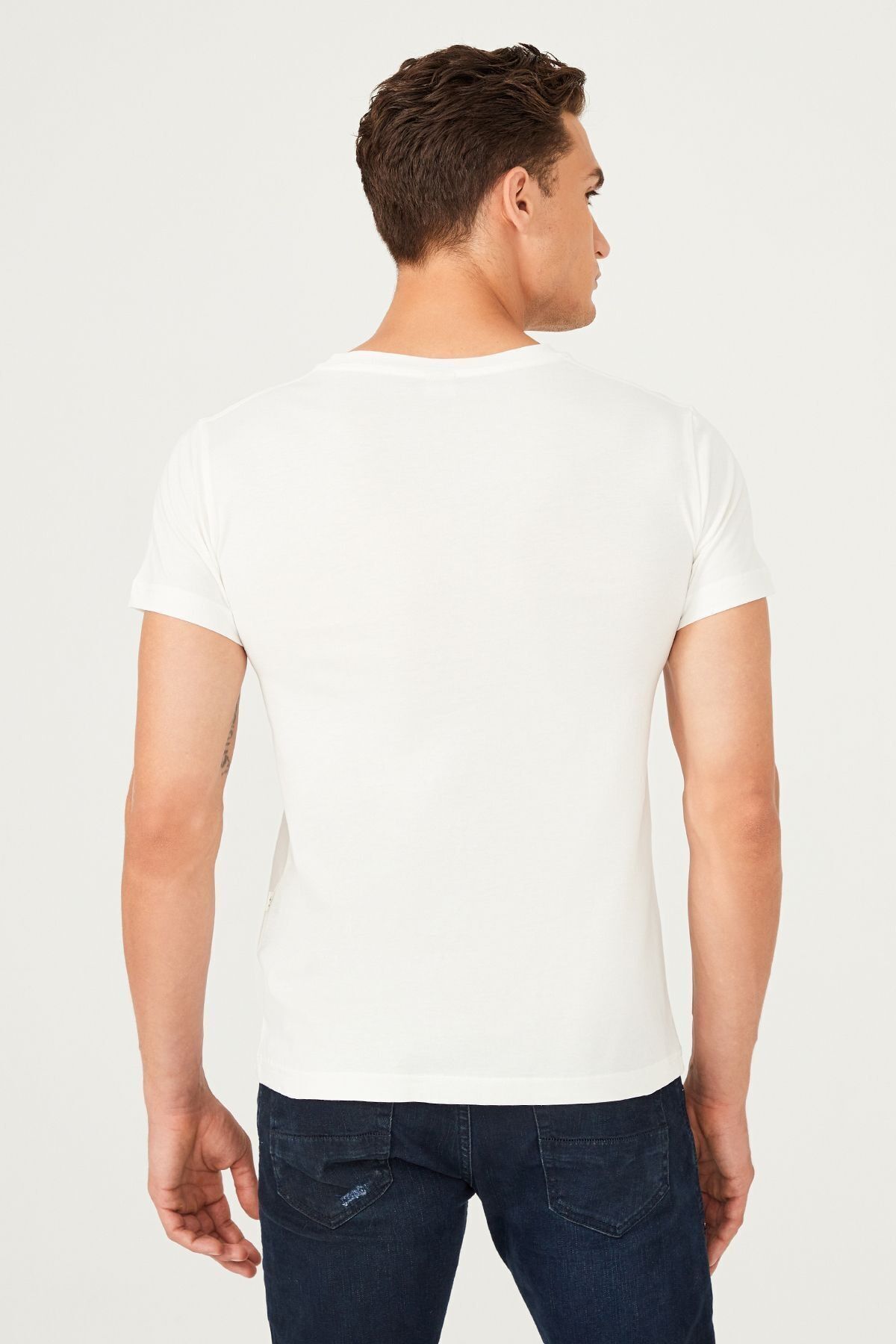 Bisiklet Yaka Erkek T-Shirt - 11