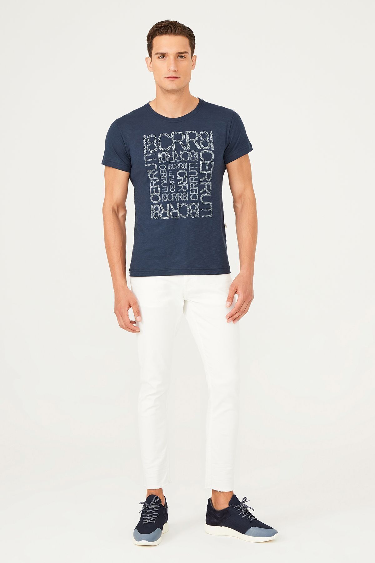 Bisiklet Yaka Erkek T-Shirt - 11