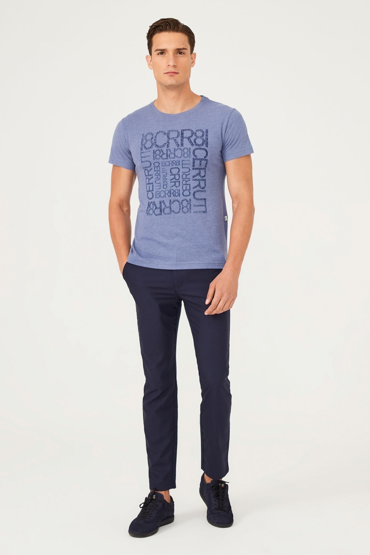 Bisiklet Yaka Erkek T-Shirt - 10