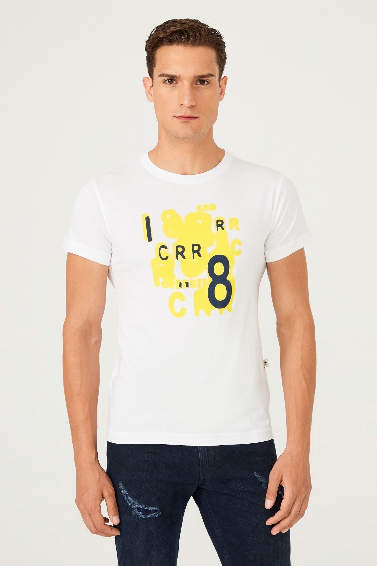 Bisiklet Yaka Erkek T-Shirt - 7