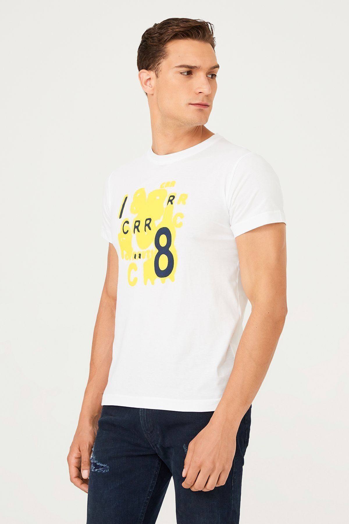 Bisiklet Yaka Erkek T-Shirt - 8