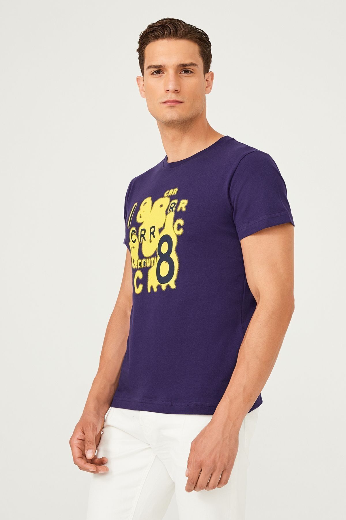 Bisiklet Yaka Erkek T-Shirt - 10