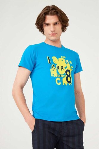 Bisiklet Yaka Erkek T-Shirt - 3