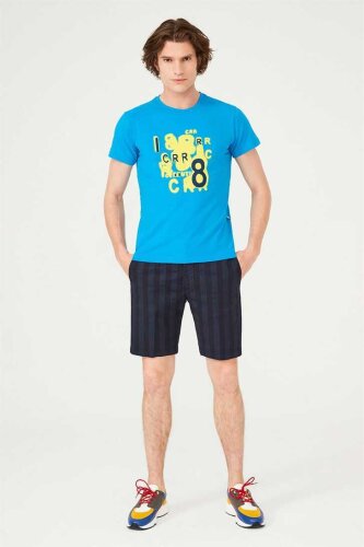 Bisiklet Yaka Erkek T-Shirt - 4