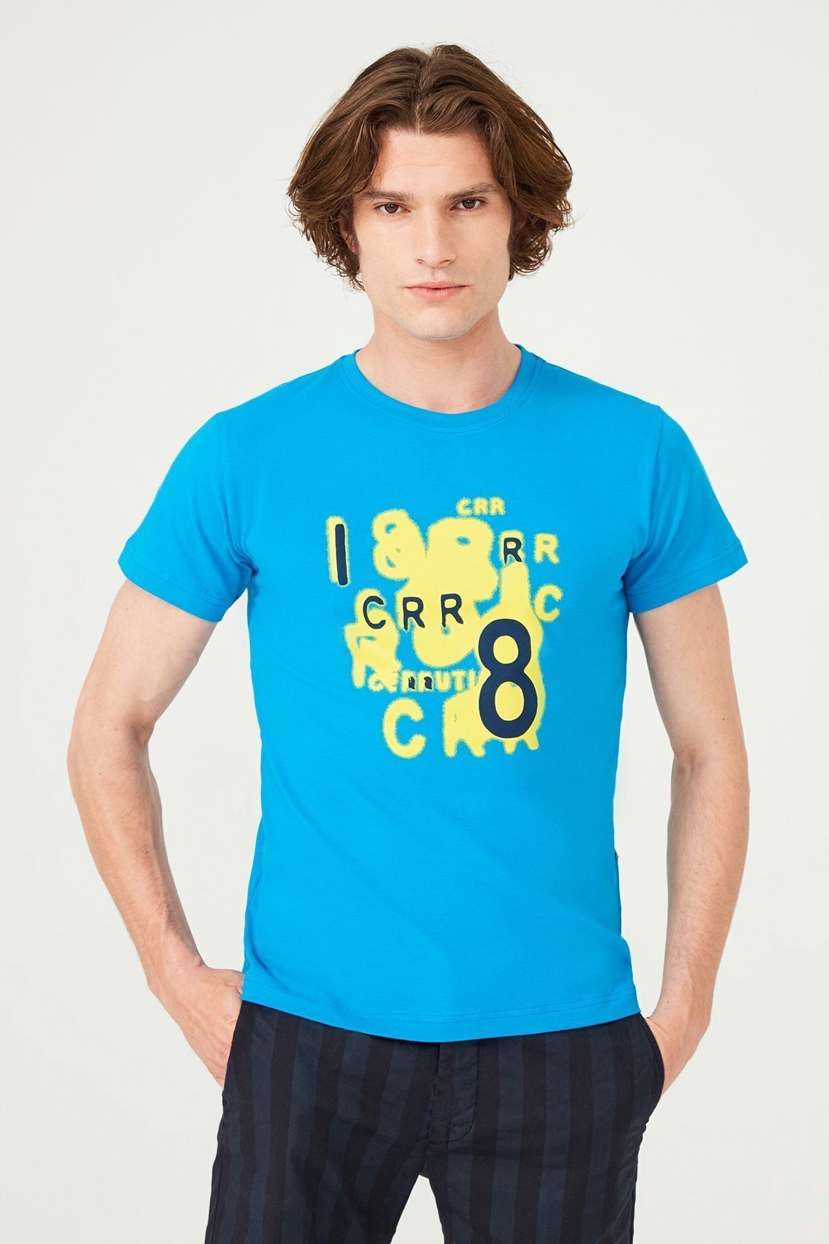 Bisiklet Yaka Erkek T-Shirt - 9