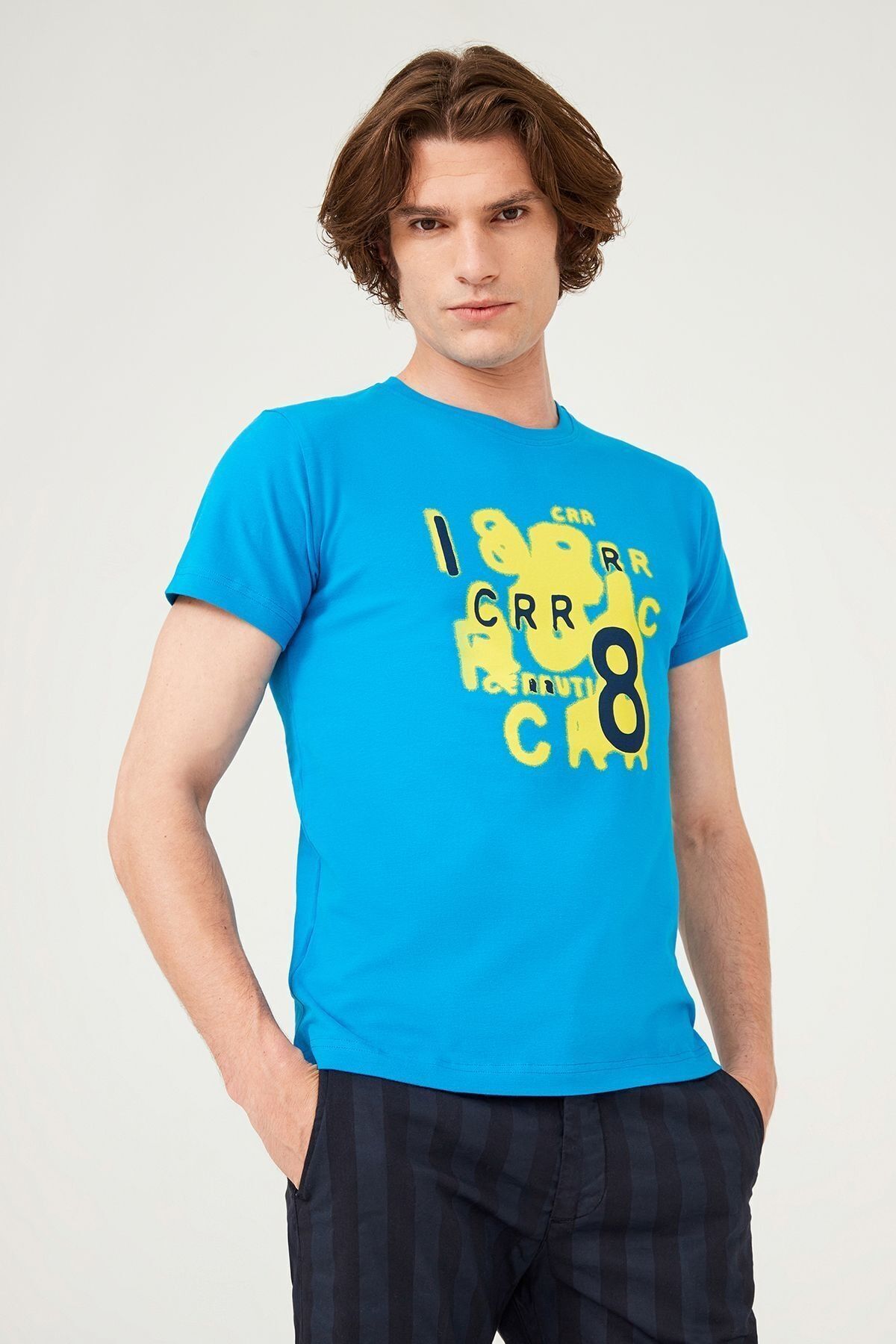 Bisiklet Yaka Erkek T-Shirt - 10
