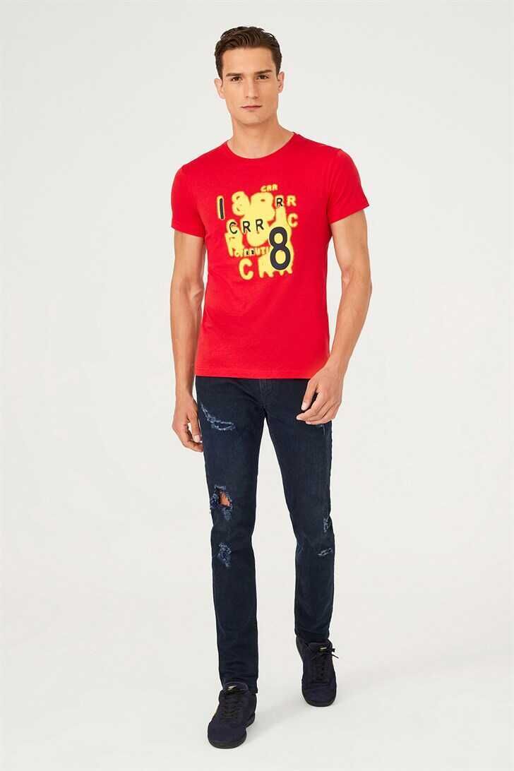 Bisiklet Yaka Erkek T-Shirt - 3
