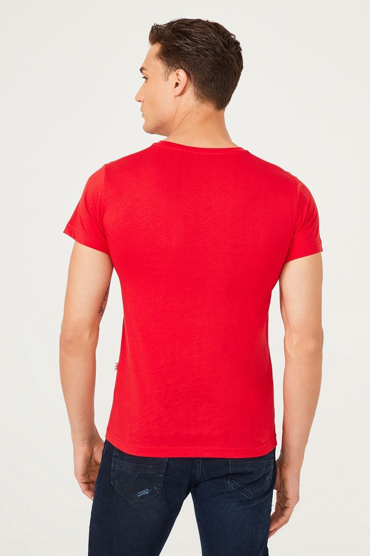 Bisiklet Yaka Erkek T-Shirt - 8