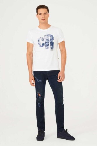 Bisiklet Yaka Erkek T-Shirt - 3