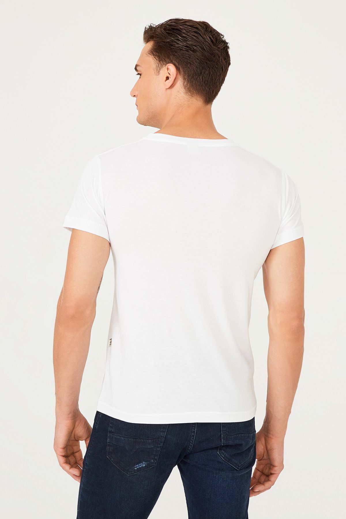 Bisiklet Yaka Erkek T-Shirt - 12