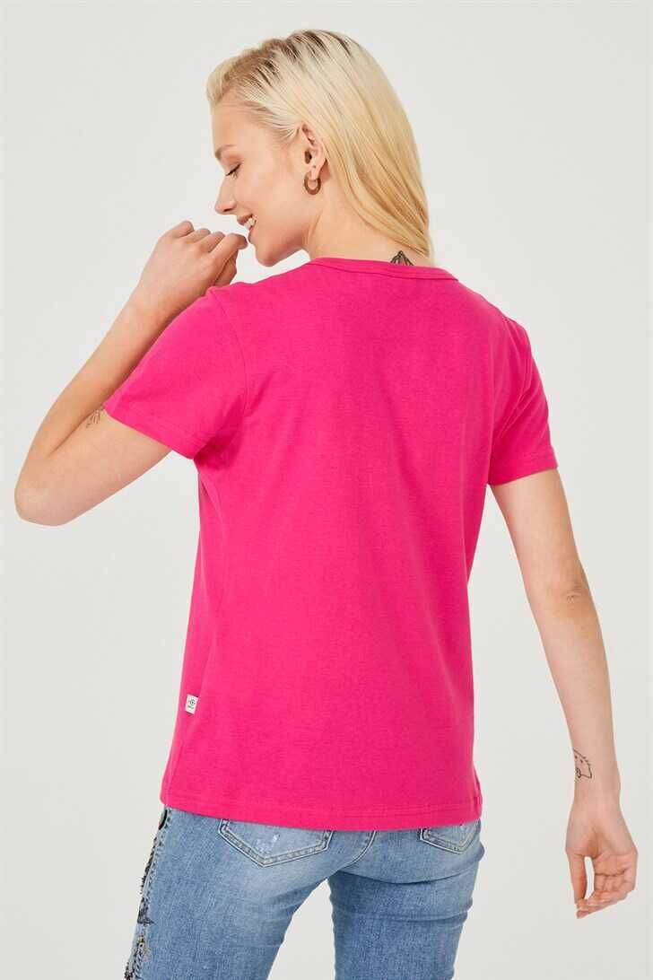 Bisiklet Yaka Kadın T-Shirt - 7