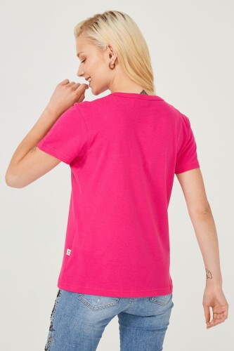 Bisiklet Yaka Kadın T-Shirt - 11
