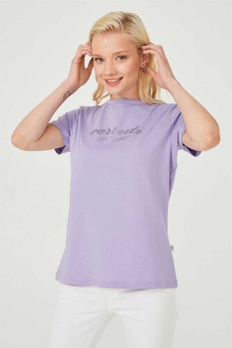 Bisiklet Yaka Kadın T-Shirt - Cerruti 1881