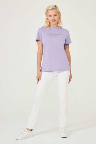 Bisiklet Yaka Kadın T-Shirt - 10