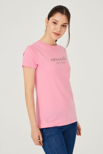 Bisiklet Yaka Kadın T-Shirt - 10