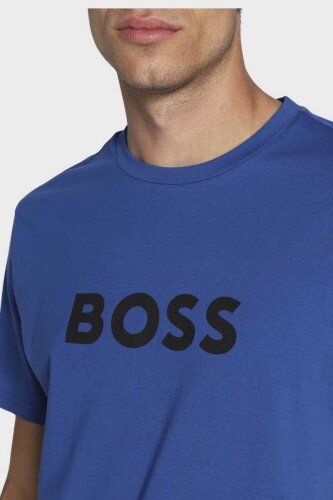 Boss Yazılı Erkek Bisiklet Yaka T-Shirt - 4