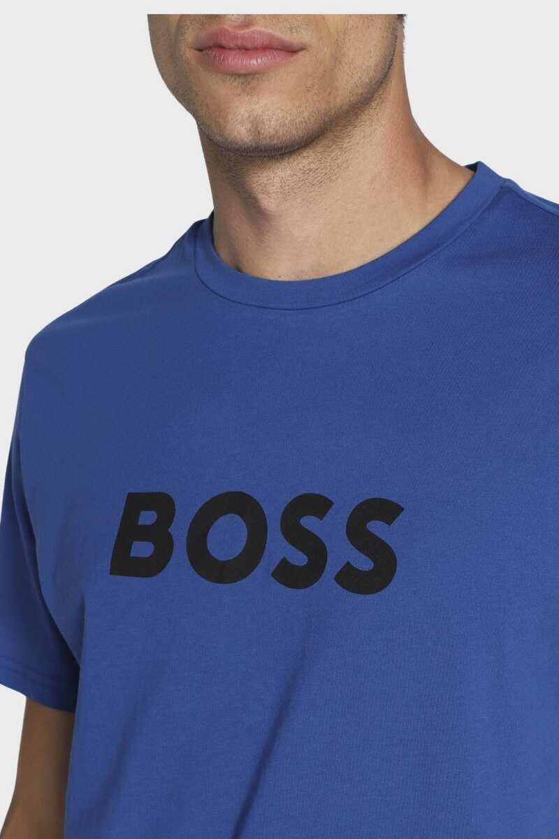 Boss Yazılı Erkek Bisiklet Yaka T-Shirt - 4