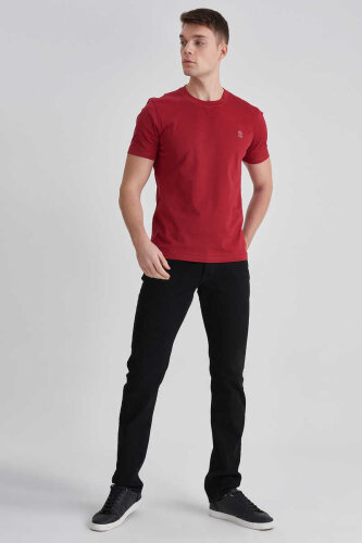 Brunello Cucinelli Erkek Bisiklet Yaka T-Shirt - Brunello Cucinelli