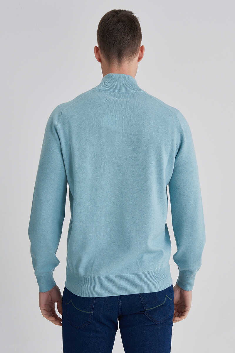 Brunello Cucinelli Erkek Fermuarlı Kaşmir Kazak - 4