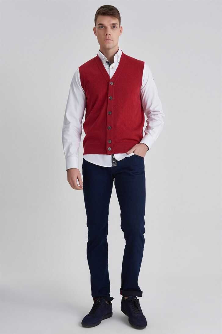 Brunello Cucinelli Erkek Kaşmir Yelek - 6
