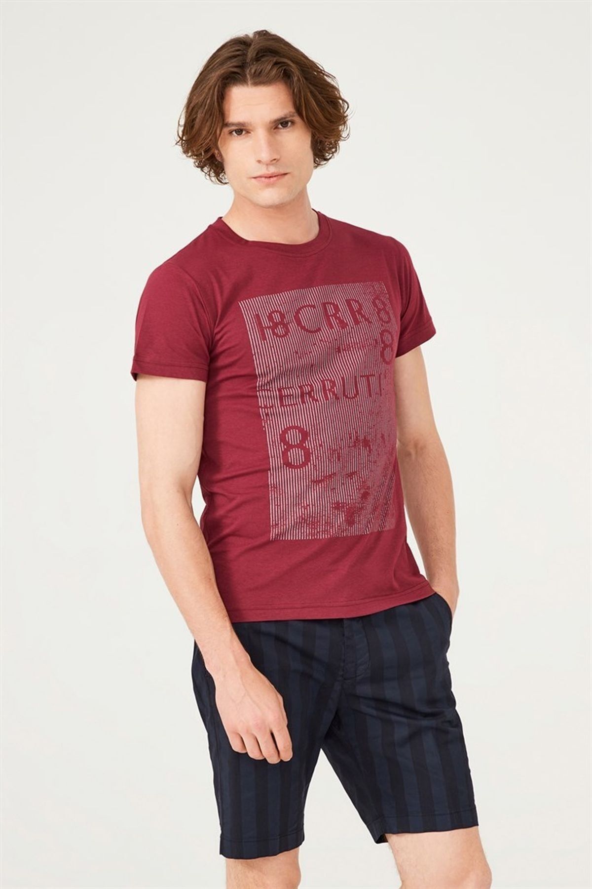 Cerruti 1881 Erkek Bisiklet Yaka T-Shirt - 11