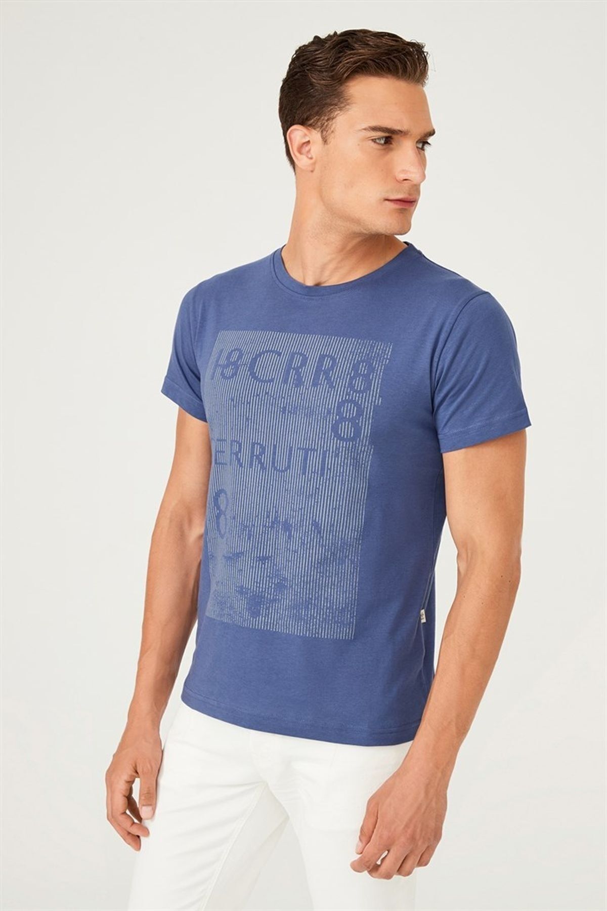 Cerruti 1881 Erkek Bisiklet Yaka T-Shirt - 13