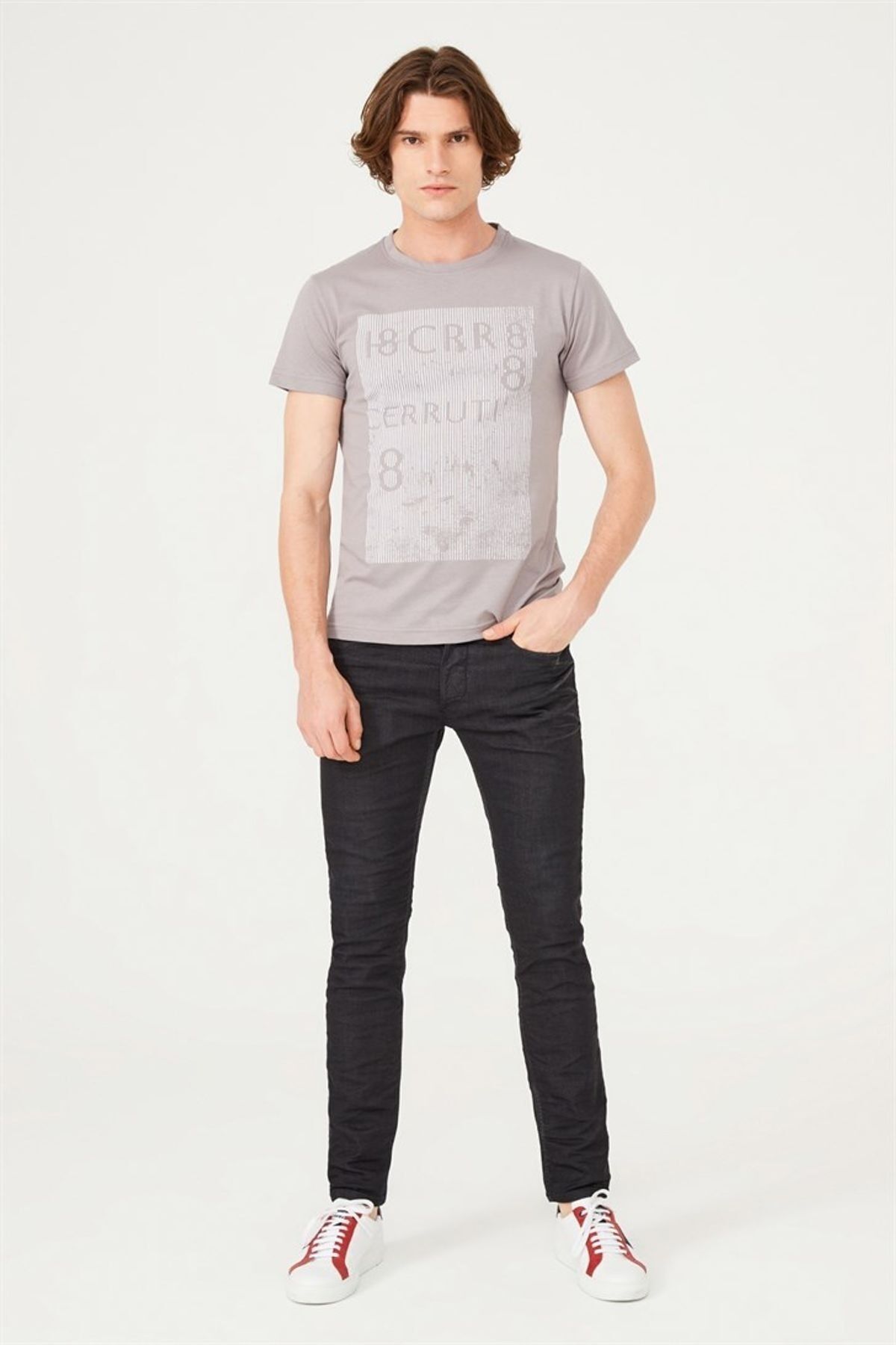 Cerruti 1881 Erkek Bisiklet Yaka T-Shirt - 13