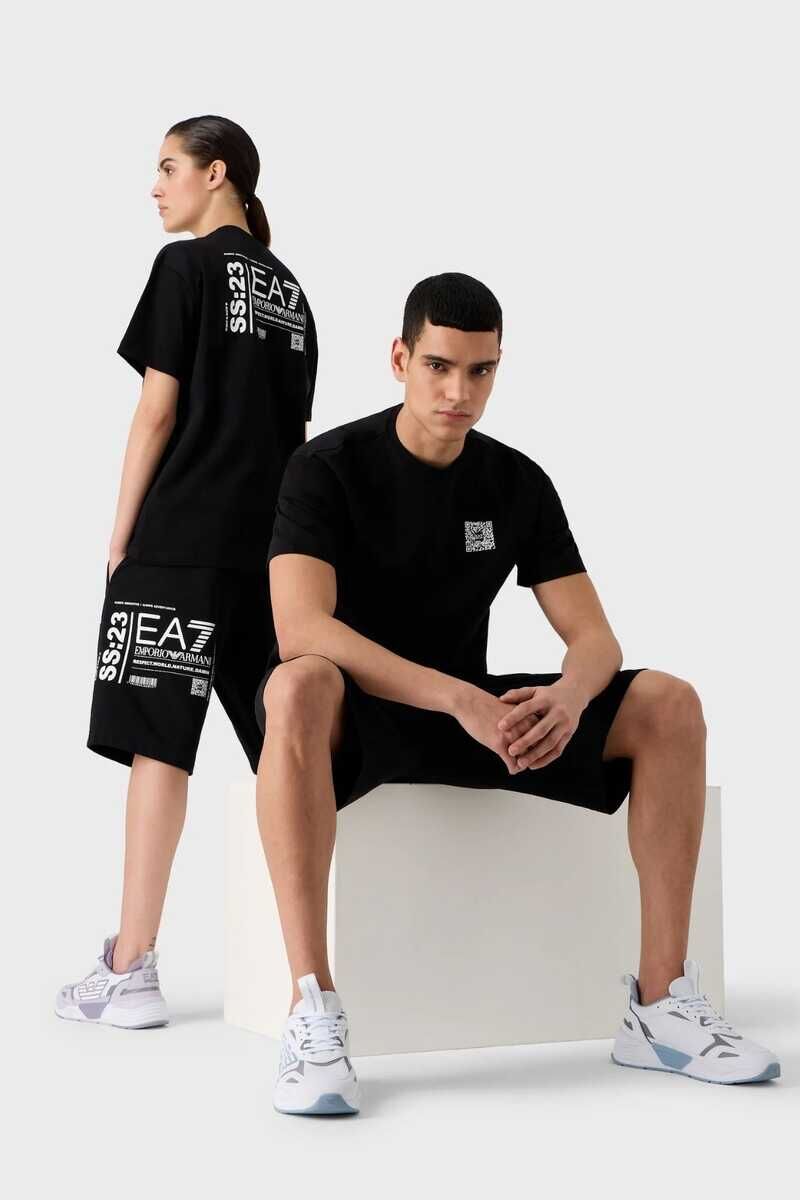 Emporio Armani Unisex Bisiklet Yaka T-Shirt - 3