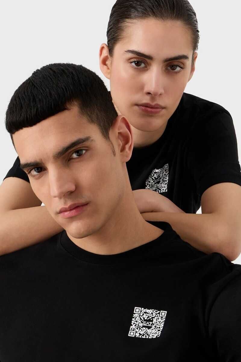 Emporio Armani Unisex Bisiklet Yaka T-Shirt - 6