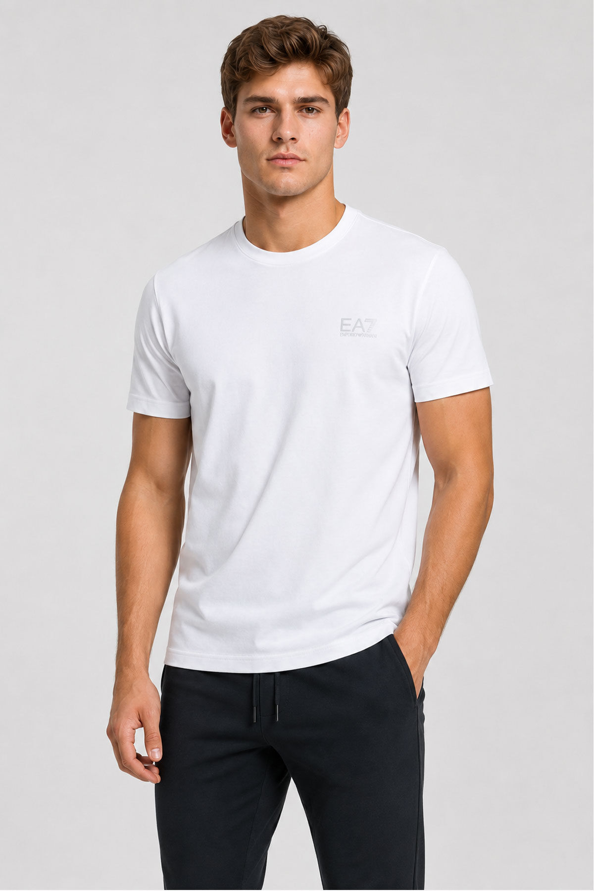 Emporio Armani Erkek Bisiklet Yaka T-Shirt - 1