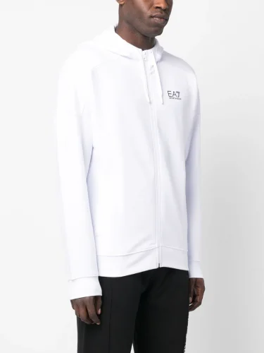 Emporio Armani Erkek Kapşonlu Logolu Sweatshirt - Emporio Armani