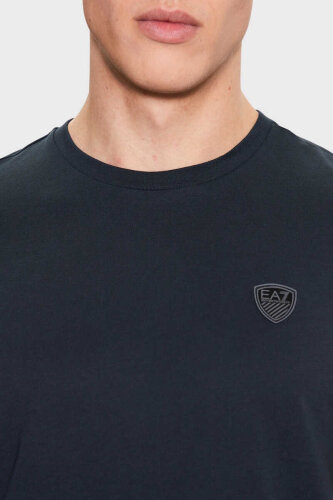 Emporio Armani Erkek Logolu Bisiklet Yaka T-Shirt - 3